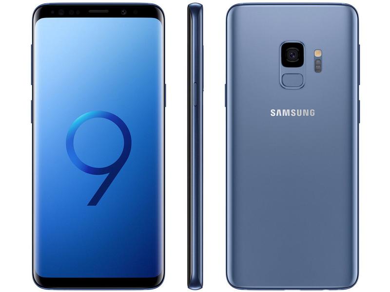 スマートフォン本体 Galaxy S9 54450 Smartphone Samsung Galaxy S9 128GB Azul 4G - 4GB RAM Tela 5,8” Câm